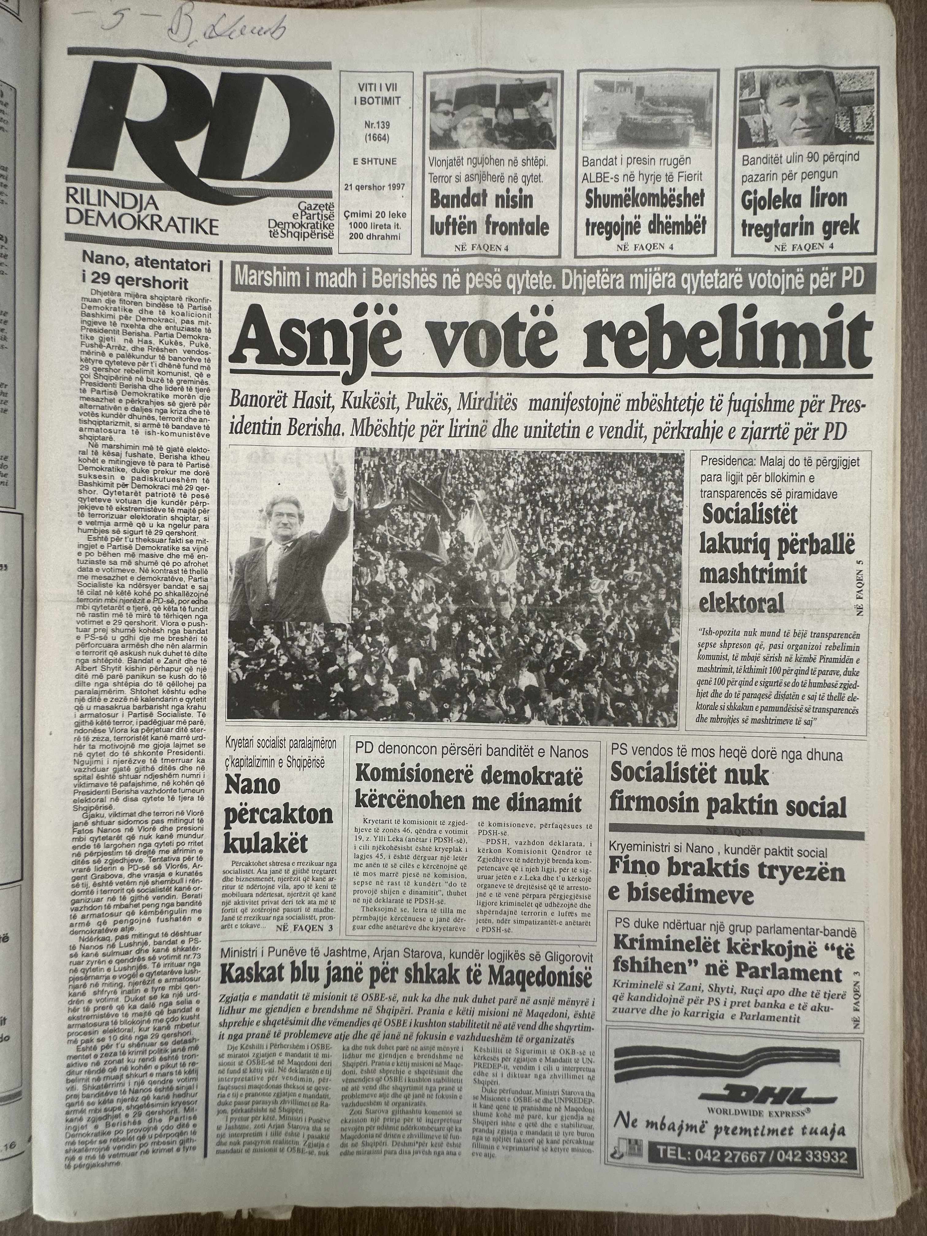Rilindja Demokratike 1997-06-21
